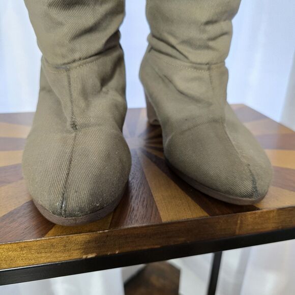 Vintage 1960s 70s Ski Snow Winter Boots Mod Boho US 6 Quilted Corduroy USA Women - Picture 11 of 14